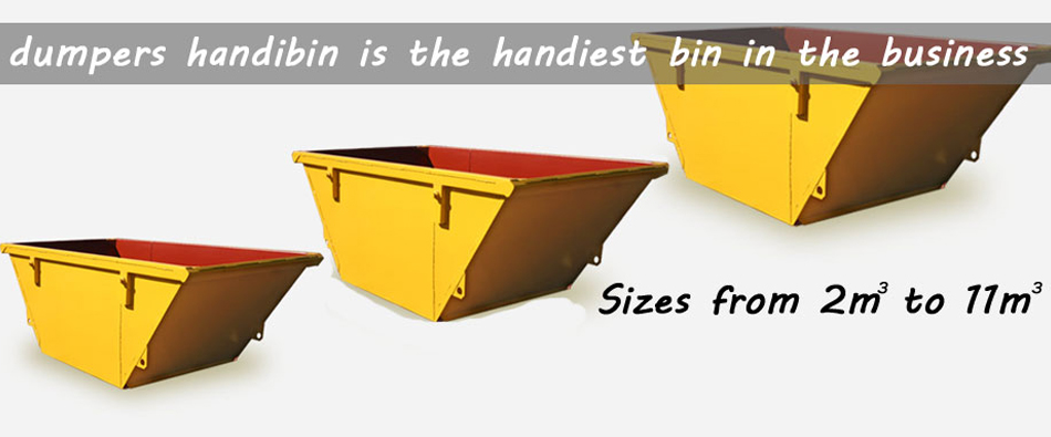 Dumpers Handbin has a range of skip bin sizes